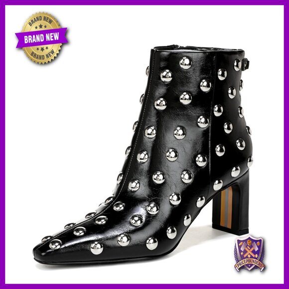 Heeled Ankle Booties with Zipper Closure 2.75 Inch Heel